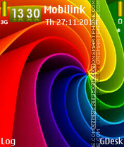 Rainbow Colours tema screenshot