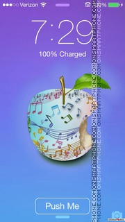 Purple Morning iPhone 5 theme screenshot