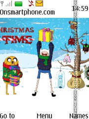 Скриншот темы Adventure Time Christmas