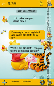 Скриншот темы Winnie and friends