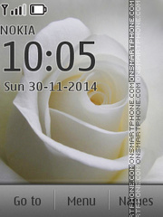 Capture d'écran White rose 04 thème
