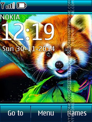Capture d'écran Red panda thème