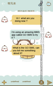 Shower Time GO SMS THEME theme screenshot