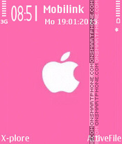 White apple theme screenshot