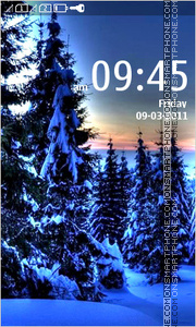 Скриншот темы Winter Forest 02