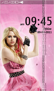Скриншот темы Avril Lavigne 04