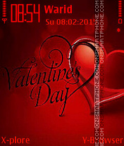 Valentine love theme screenshot