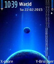 Blue Planets theme screenshot