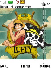 One Piece Luffy tema screenshot