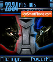 Скриншот темы Transformers 05