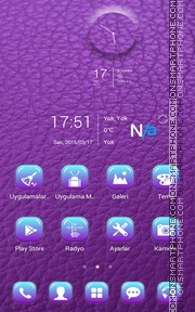 Purple Leather tema screenshot