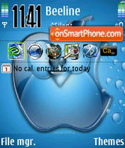 Capture d'écran Linux Blu thème