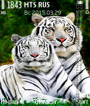 Capture d'écran White Tigers thème