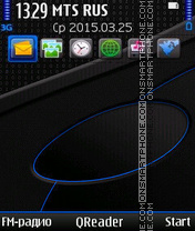 Black & Blue tema screenshot