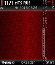 Capture d'écran In Red thème