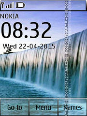 Victoria Waterfall tema screenshot