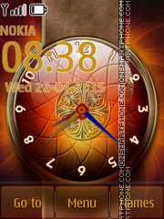 Modern Clock 01 tema screenshot
