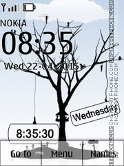 Tree Clock 02 tema screenshot