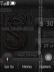 Letter S Clock theme screenshot