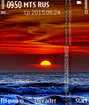 Скриншот темы Sea-Sunset