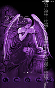 Gothic angel theme screenshot