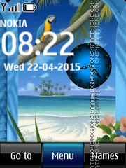 Sea Clock 02 es el tema de pantalla
