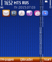Blue Cover theme screenshot