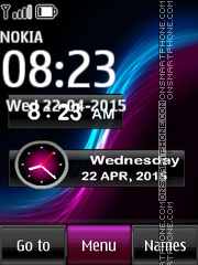 Capture d'écran Sony Xperia Clock thème