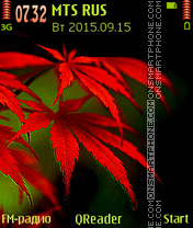 Red Leaves tema screenshot