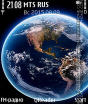 Capture d'écran Earth thème