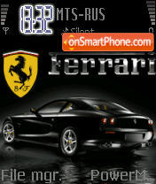 Скриншот темы Animated Ferrari 01