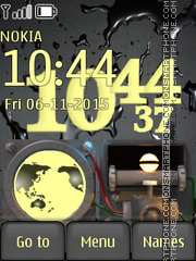 Engine Clock tema screenshot