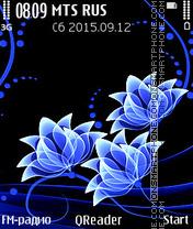 Capture d'écran Neon-Blue thème