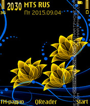 Neon-Gold tema screenshot
