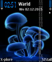 Blue Mushrooms2 theme screenshot