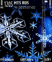 Snowflakes theme screenshot