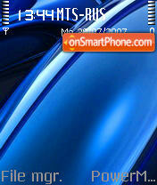 Blue Abstraction 2 tema screenshot