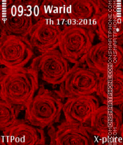 Red Roses theme screenshot