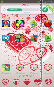Tender Hearts tema screenshot