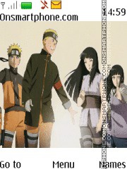 Naruto & Hinata theme screenshot