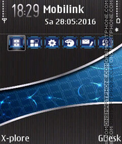 Blue Crystals theme screenshot