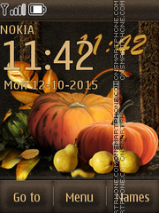 Fruits of autumn theme screenshot