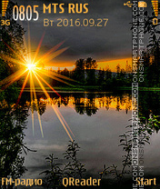 Sunset tema screenshot