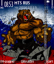 Russian Bear tema screenshot