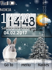 Winter Hare theme screenshot