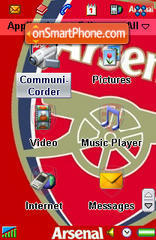 Arsenal FC theme screenshot