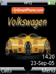 Volkswagen W12 Animated K810 theme screenshot