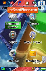 Скриншот темы Colors XP P800