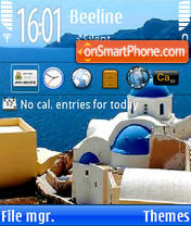 Capture d'écran Santorini thème