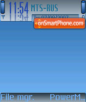 Blue Style 01 tema screenshot